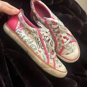 RARE Coach Tennis Shoes Sneakers 6 Vintage Pink White Poppy